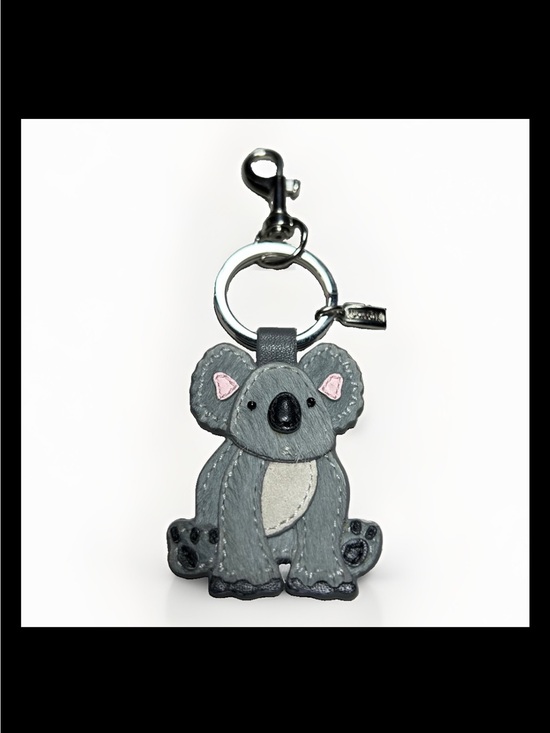 Coach Accessories - Coach Koala Bear Bag Charm Gray Leather, Haircalf-2007 Style: #92326 Limited Ed.